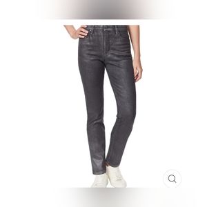 Gloria Vanderbilt Amanda Classic Rise Tapered Leg Jeans in Smoke Shimmer-10